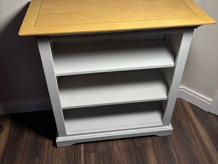 New England style open bookcase