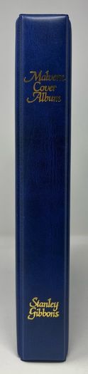 Stanley Gibbons Modern Blue 4-ring album with 10 first day cover pages.
