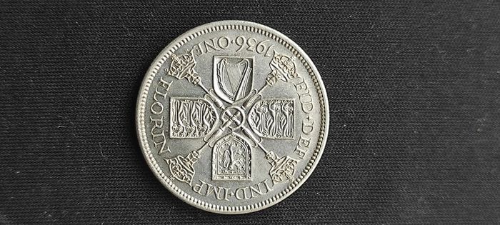 silver coin Florin 1936