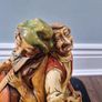 Rare Large Antique Ornament 1960s  Chalkware ' The Buskers' Image 4