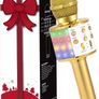 MULTIPLE COLOURS AVAILABLE Microphone for Kids Adults, Wireless Bluetooth Microphone with Flashing Colorful LED Lights Portable Speaker Karaoke Machine, Home KTV Player Support Android & iOS Devices for Party Singing Image 4