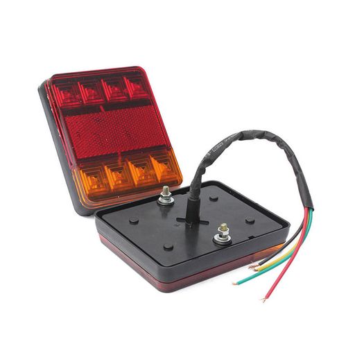 2x Red Amber LED Marker Light 12v 24v Rear Tail Side Marker Lamp Trailer Trucks Van Tracker Quad