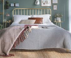 Lily 5ft (King Size) Brass Bed