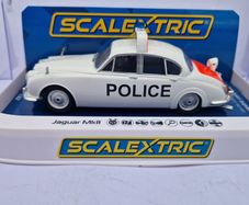 Scalextric C4420 Jaguar MK2 - Police Edition Slot Car ( classic road )