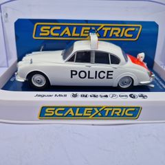 Scalextric C4420 Jaguar MK2 - Police Edition Slot Car ( classic road )