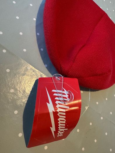 Genuine Milwaukee red hat. Beanie.
