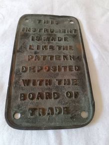 19th Century Bronze Machinery Placque