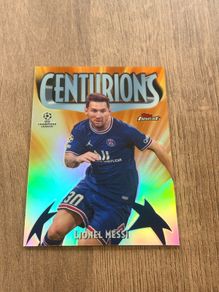 Lionel Messi 2021 Topps Finest UEFA UCL 1998 Centurions #TC9 Case Hit Argentina