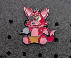 Foxy fnaf enamel pin