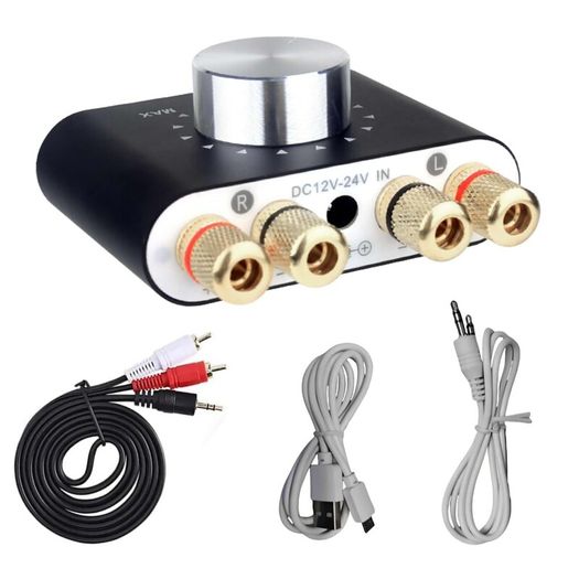 Mini Amplifier TPA3116 Bluetooth 5.0 Hifi Stereo Audio Receiver Power Amp 50W+50W Car Sound Amplifiers Digital Amplifier