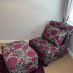 Chair & footstool