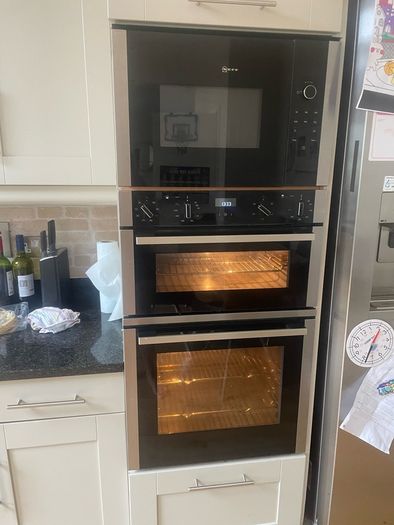 Neff integrated double oven and microwave