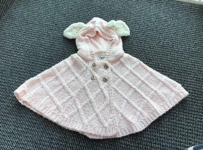 Baby Girl Next poncho, size 1-2 years