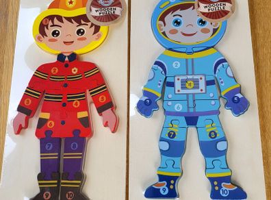 Wooden puzzle toys X 2 for 8 euro
