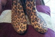 Ladies  M&amp;S leopard boots brand new size 4 and half
