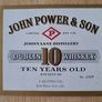Lot of 5 Vintage  John Power & Son 10 years old Dublin whiskey label No3 Image 2