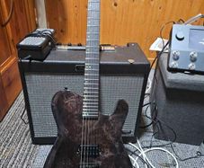 Kiesel Solo-6 Custom Burl Maple Top - Transparent Black