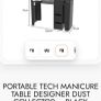 nail desk built in dust fan Image 5