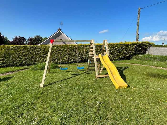 Swings and slide