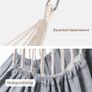 NEW SALE | Hammock Chair Hanging Swing 2 Seat Cushions Included,Strong Webbing Straps and Hooks for Easy Hanging Soft Cotton Weave Hanging Chair Side Pocket Large Tassel Chair Set Comfort Indoor Outdoor Image 2