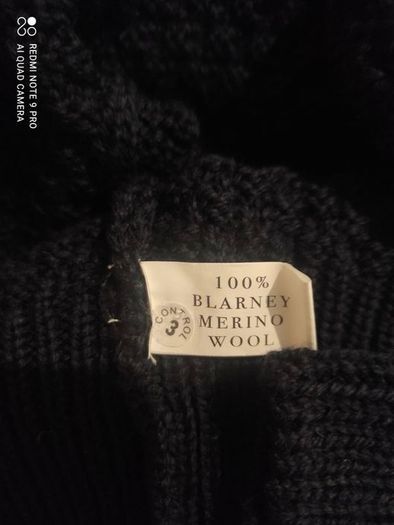 Aran Knit 100% wool sweater