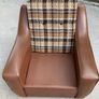 Vintage 1970s armchair on castors. Image 7