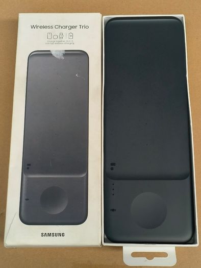 Original Samsung Trio 3-in-1 Wireless Charger Charging Ep-p6300 Black Official/ Little Use