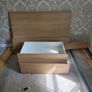White Oak Ikea Malm double bed woth drawers Image 2