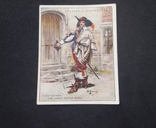 D'Artagnan ,  " The Three Musketeers " , Cigarette Card - Players " Characters From Fiction " 1933