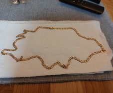 Figaro 9ct Gold Chain 28" 19g
