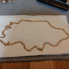 Figaro 9ct Gold Chain 28"