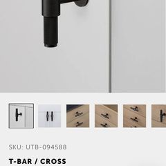 2 brand new, unopened Buster + Punch luxury T-bar handle TB044, price per one set.
