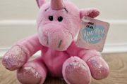 Plush soft baby toy Blue Nose Friends pink new