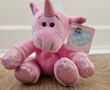 Plush soft baby toy Blue Nose Friends pink new