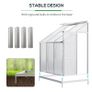 Polycarbonate Greenhouse Aluminium 6 x 4ft Image 5