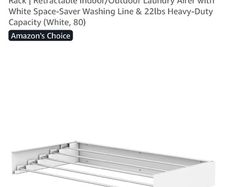 Folding clothes rails x2
