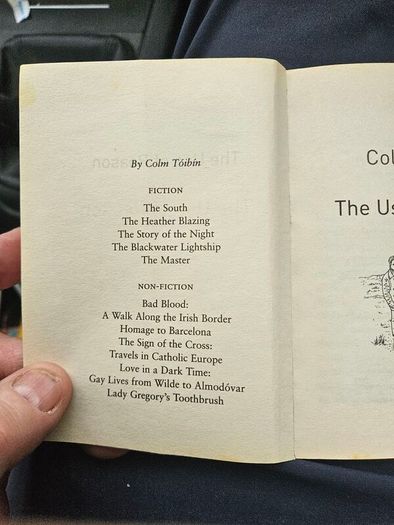 The Use Of Reason. By Colm Toibin. First Edition Small Paperback In Good Condition. See Photos For Same.