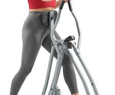 Health & Fitness Elliptical Cross Trainer w/ LCD Monitor, Air Walker Exercise Machines For Home Gym Workouts