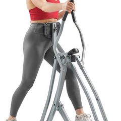 Health & Fitness Elliptical Cross Trainer w/ LCD Monitor, Air Walker Exercise Machines For Home Gym Workouts
