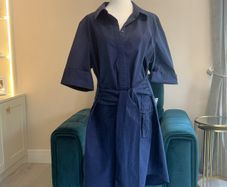 Ladies Navy Shirt Dress from Next