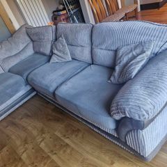 Large grey corner sofa