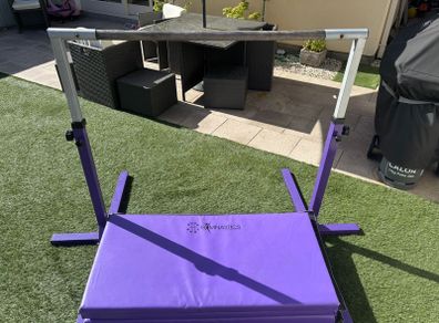 Adjustable Gymnastics Bar with Mat