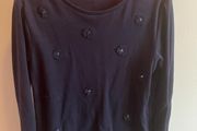Dunnes Girl's Navy detail Top age 9, EUC