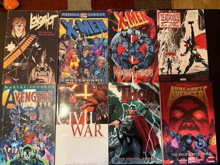 Assorted Marvel trade paperbacks