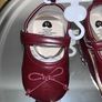 Baby Girls Wine Shoes. Size 13 Image 6