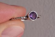 Silver ring size J 1/2