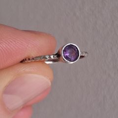 Silver ring size J 1/2