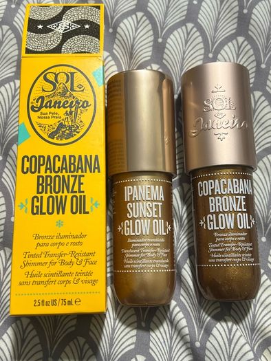 SOL DE JANEIRO Glow Motions Rio Sunset and bronze Translucent Glow Transfer-Resistant Shimmer Oil for Face & Body