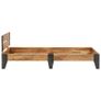 Bed Frame Solid Acacia Wood with Brushed Finish 90x200 cm Image 2