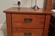 Pair of Solid Wooden Bedside Lockers